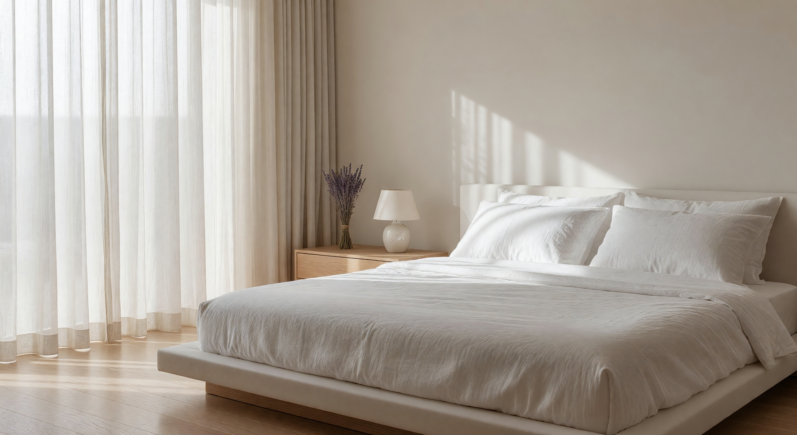 Serene minimalist bedroom